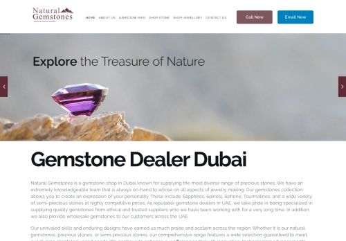 لقطة شاشة لموقع Natural Gemstones Dubai
بتاريخ 30/03/2021
بواسطة دليل مواقع الاقرب