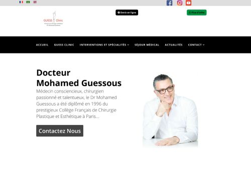 لقطة شاشة لموقع Clinique de chirurgie esthétique et bien être au Maroc
بتاريخ 02/06/2021
بواسطة دليل مواقع الاقرب