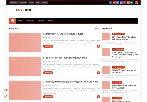 لقطة شاشة لموقع Love Times
بتاريخ 05/08/2021
بواسطة دليل مواقع الاقرب