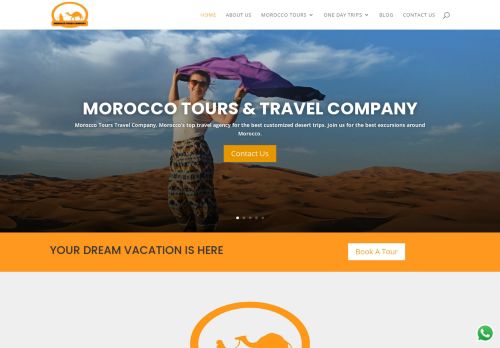 لقطة شاشة لموقع Morocco Tours Company
بتاريخ 15/11/2021
بواسطة دليل مواقع الاقرب