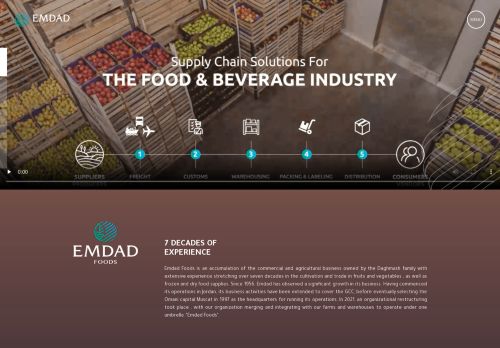 لقطة شاشة لموقع Emdad Foods
بتاريخ 22/11/2021
بواسطة دليل مواقع الاقرب