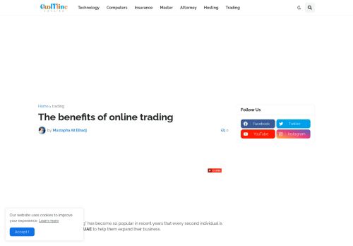 لقطة شاشة لموقع Determine the Benefits of Online Trading in Excellent Detail
بتاريخ 03/12/2021
بواسطة دليل مواقع الاقرب