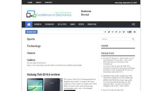 لقطة شاشة لموقع Excellence in Electronics | Home of electronics
بتاريخ 21/09/2019
بواسطة دليل مواقع الاقرب