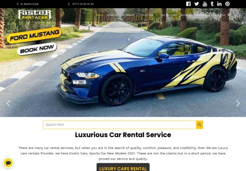 لقطة شاشة لموقع Faster Rent a Car Dubai | Cheap, Luxury, Exotic, & Sports Cars | Luxury Car Rental Service
بتاريخ 10/02/2021
بواسطة دليل مواقع الاقرب