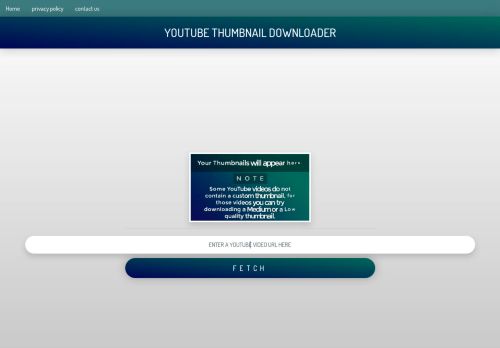 لقطة شاشة لموقع YOUTUBE THUMBNAIL DOWNLOADER
بتاريخ 15/02/2021
بواسطة دليل مواقع الاقرب