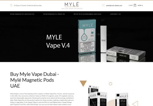 لقطة شاشة لموقع Myle Vape Dubai
بتاريخ 04/03/2021
بواسطة دليل مواقع الاقرب